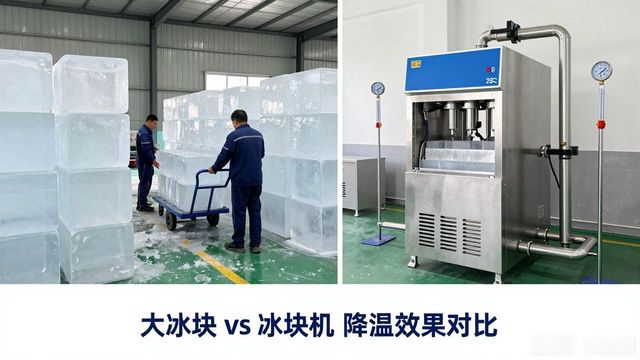 大冰块和冰块机哪个更划算_咸阳车间防暑降温大冰块_车间大冰块降温效果怎么样